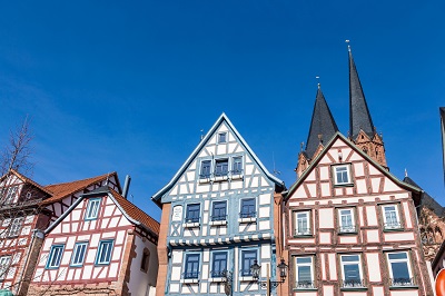 Häuserfassaden in Gelnhausen