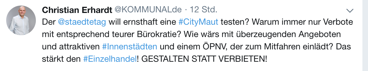 Meinungsstark, frech, auf den Punkt - Christian Erhardt auf Twitter