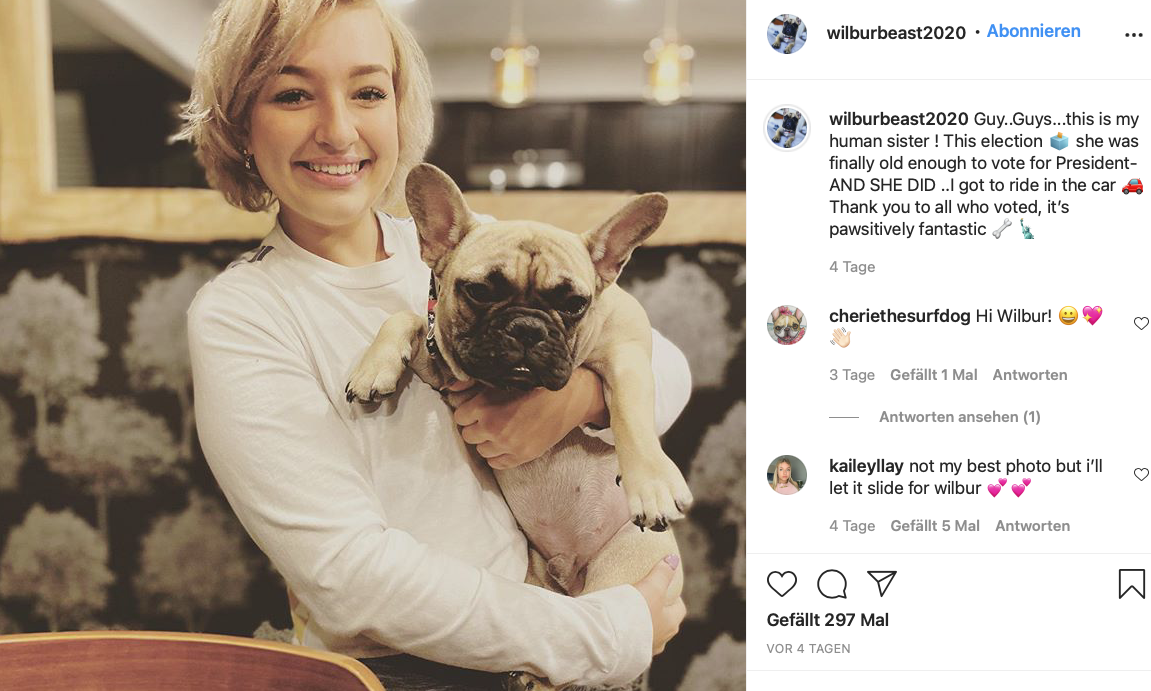 Auch hinter jedem tierischen Bürgermeister steckt eine starke Frau - hier als Frauchen 
