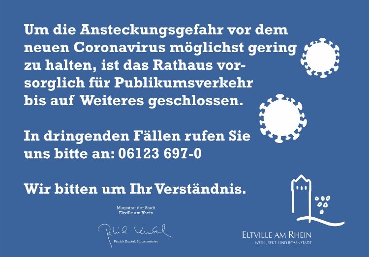 Bürgermeister Patrick Kunkel verkündete die Maßnahmen in der Nacht via Twitter