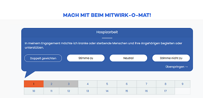 Frage beim Wahl-O-Mat