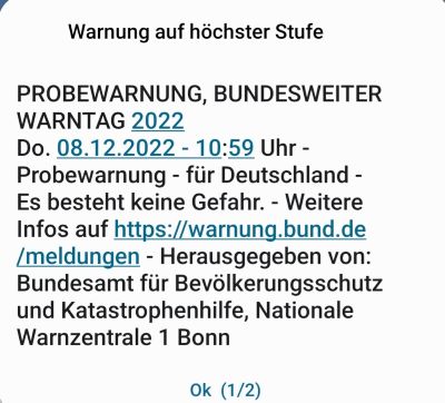 Warntag Screenshot