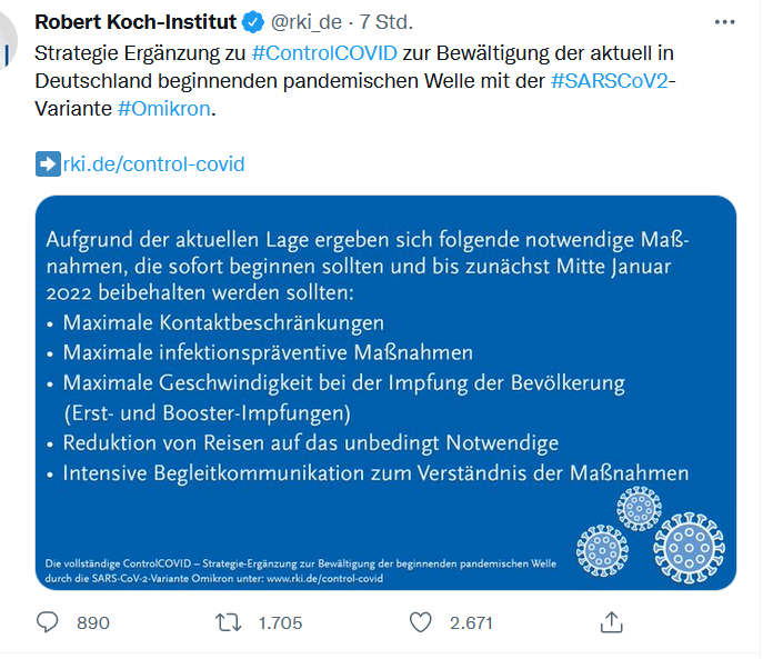 Screenshot RKI Lockdown Tweet