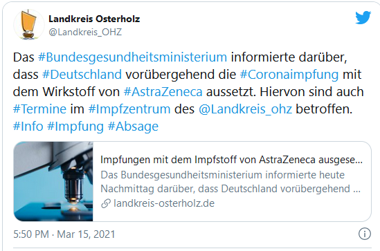 Twitter Link Impfen AstraZeneca