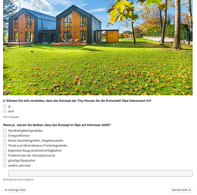 Umfrage Screenshot