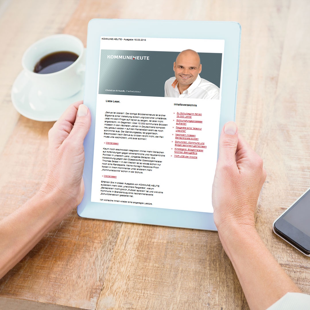 Exklusive Studien und Zahlen unseres Partners Forsa - eines der vielen Highlights in unserem wöchentlichen Newsletter - für Sie kostenlos, weil unbezahlbar!