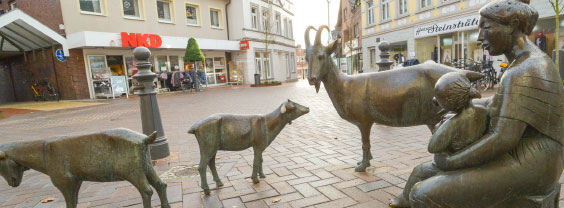 Die Innenstadt von Neuenkirchen