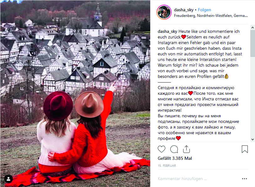 Tourismus Instagram