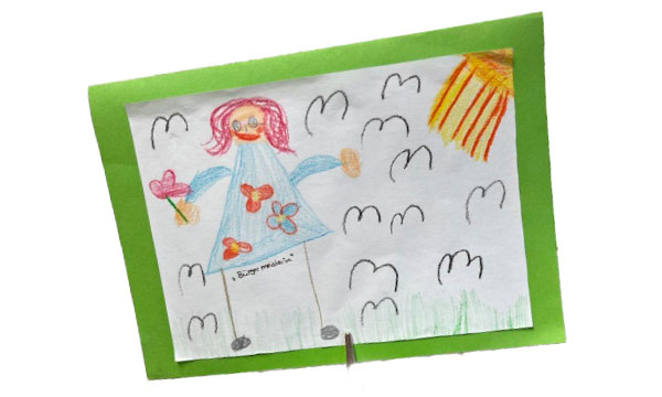Kinderbild zu einer ehrenamtlichen Bürgermeisterin