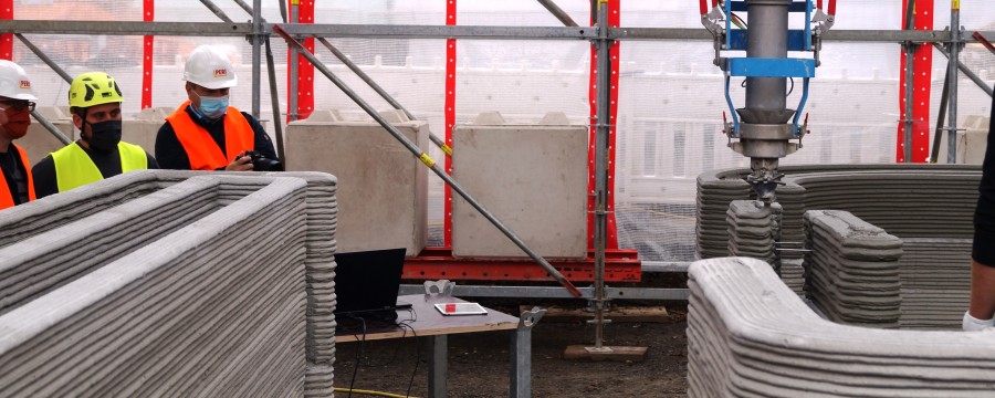 gedruckte Wohnhaus Beckum 3D-Drucker