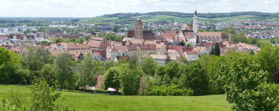 Donauwörth Blick auf die bayerische Stadt