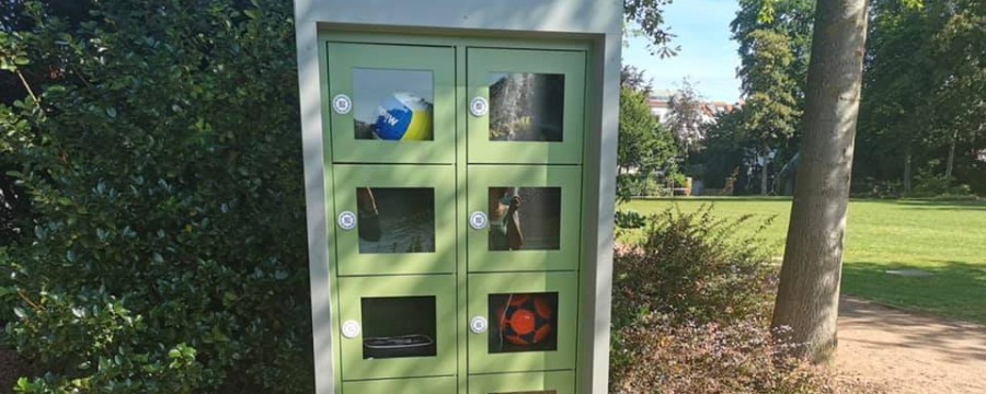Spielgeräteschrank Ahaus im Park