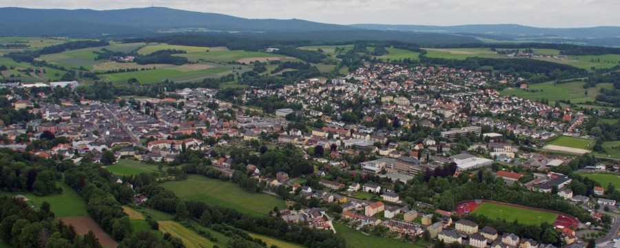 Im kleinen Wunsiedel wird Zukunft Realität Blick auf den Ort