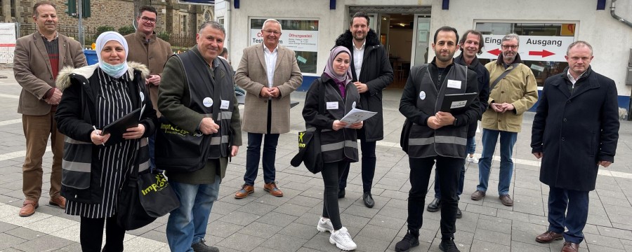 Gruppenbild der Impflotsen in Neuwied
