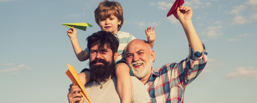 Drei Generationen auf einem Bild