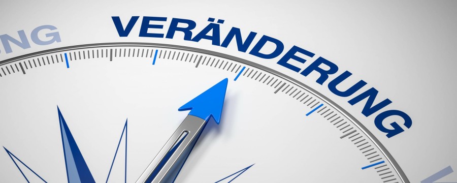 Kompass als Symbol für Veränderung und neuen Kurs