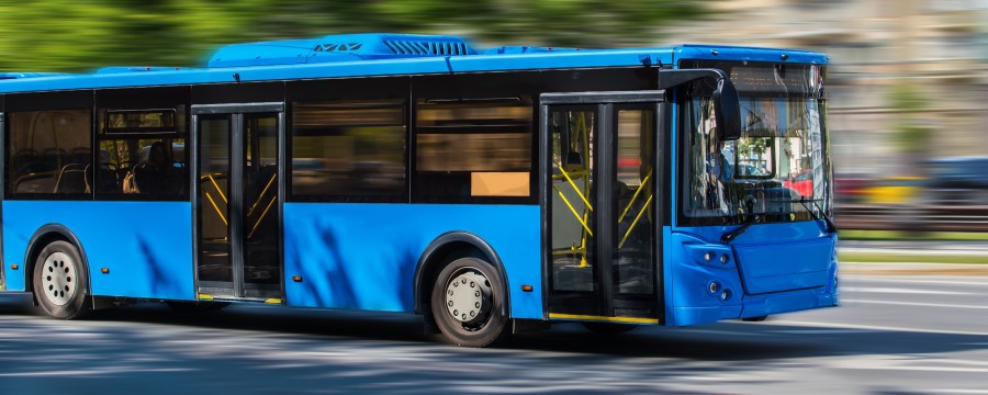 Blauer Bus