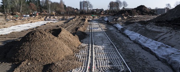 Klimaquartier Hüttengelände: die Bodenkollektoren