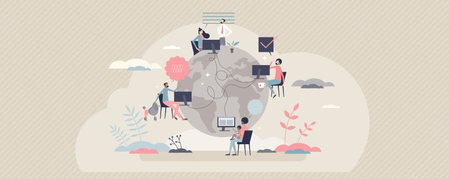 Grafische Darstellung neue Arbeitswelten