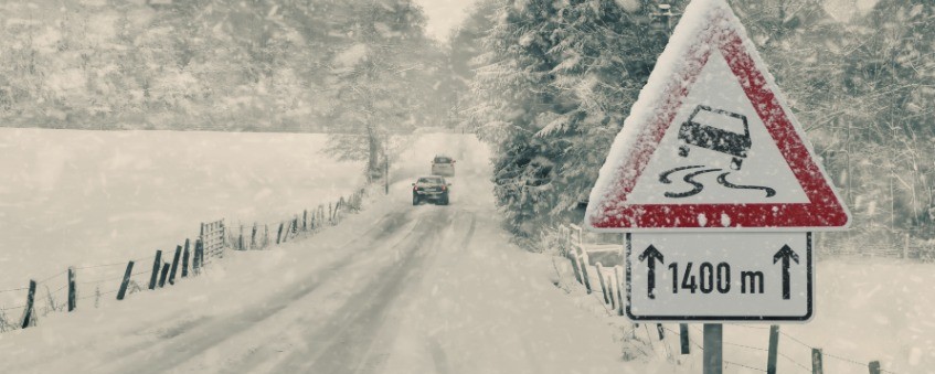 So sähe es mancherorts ohne Winterdienste aus: schön, aber rutschig.