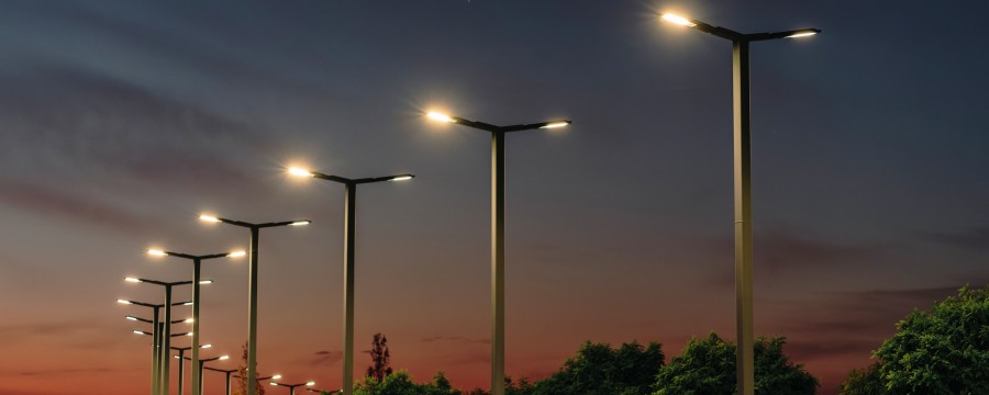 Moderne LED-Straßenleuchten