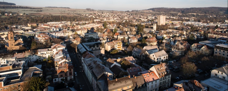 Blick auf Lörrach