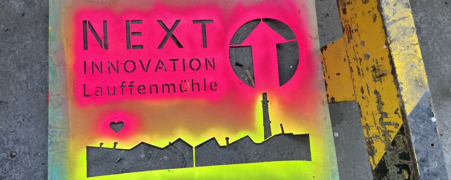 Als Sprühfolie schon sichtbar - das innovative Projekt einer Stadt.