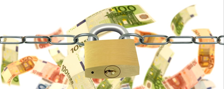 Geld mit Schloss - Haushaltssperre