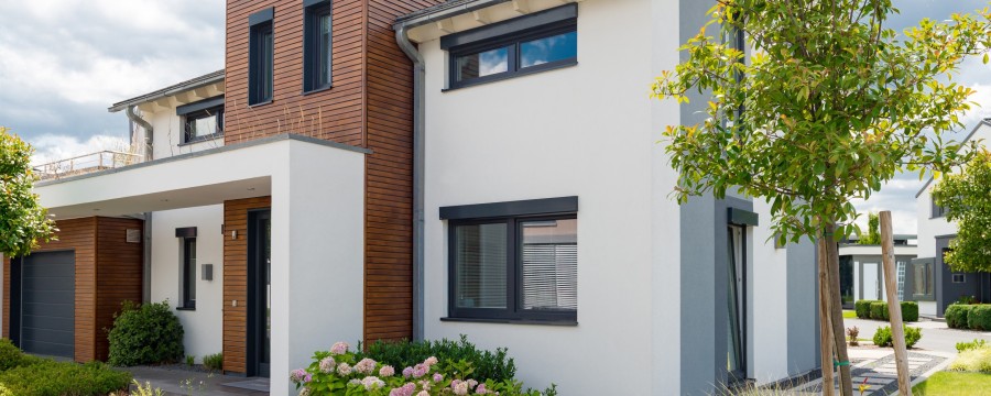 Thema Grundsteuerreform modernes Haus