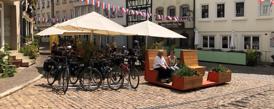 Neue Sitzgelegenheiten in der Innenstadt