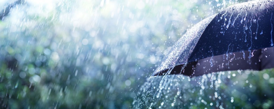 Starkregen Regenschirm
