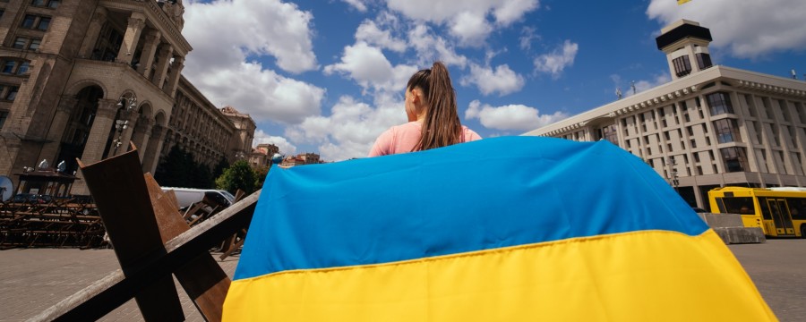Ukrainische Flagge