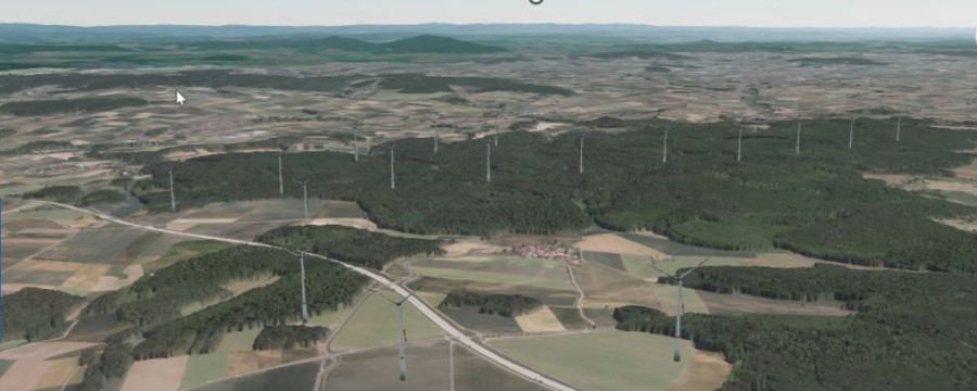 Hier werden sie stehen: die Windräder im größten bayerischen Windpark.