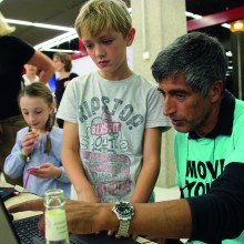 Ranga Yogeshwar beim MINT-Festival der Bibliothek Köln. 