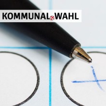 Wahlzettel bei den Kommunalwahlen