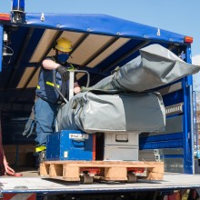 Mitarbeiter des THW bei der Arbeit
