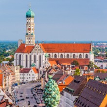 Blick auf die Stadt Augsburg