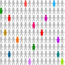 Wenige Frauen viele Männer