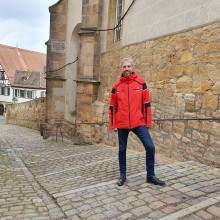 Boris Palmer Tübingen in der Altstadt.