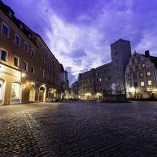 Nächtliche Ausgangssperre leere Städte