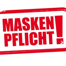Maskenpflicht Schriftzug