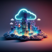 Smybolbild Digitalisierung Cloudwolke