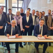 Sie ziehen an einem Strang: Die BürgermeisterInnen im Kreis Wunsiedel.
