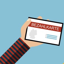 Bezahlkarte statt Bargeld für Flüchtlinge grafische Darstellung