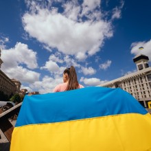Ukrainische Flagge