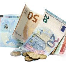 Steuerschätzung, Finanzen Kommunen: Symboldbild Geldscheine und Münzen