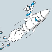 Zukunftsboomer Rakete